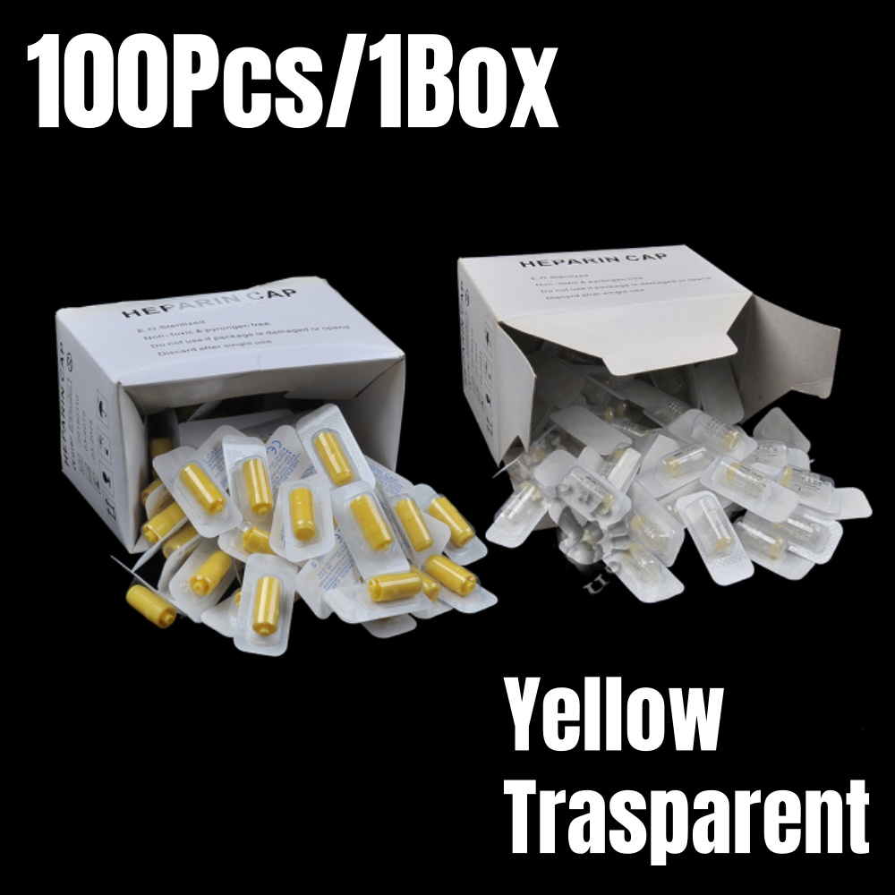 Pet Supplies For Dogs - 100 Pz/scatola Heparin Cap IV Cannula